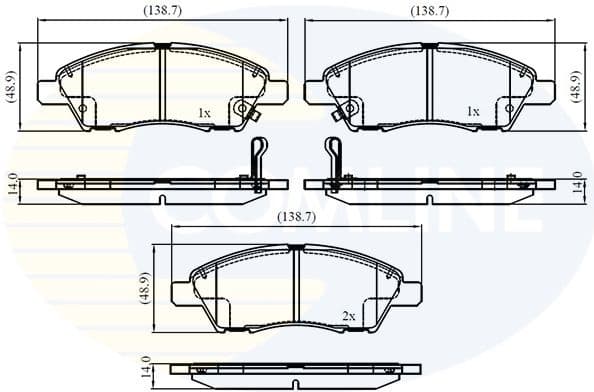 Brake Pad Set, disc brake CBP32359