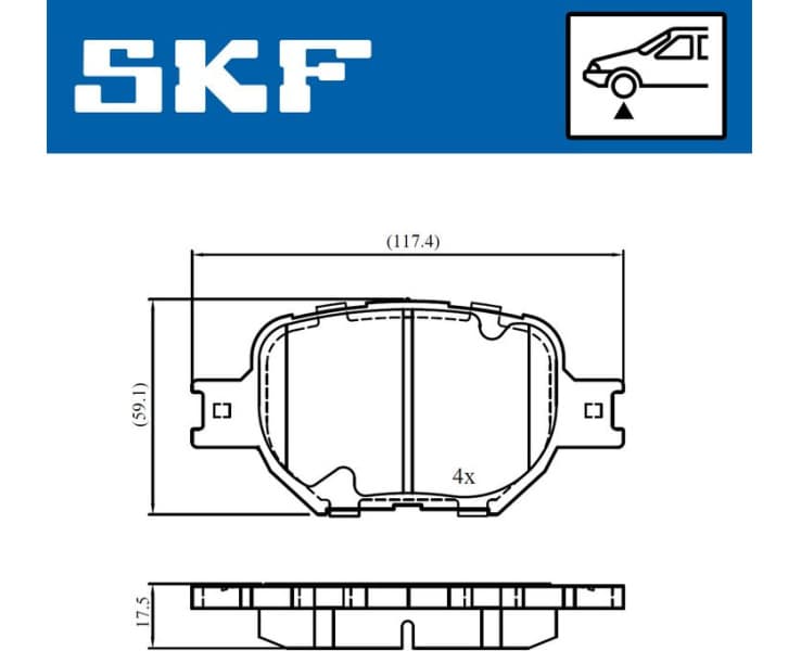 Brake Pad Set, disc brake VKBP81024 - image 2