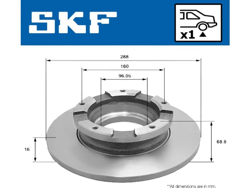 Brake Disc VKBD90258S1 - image 2