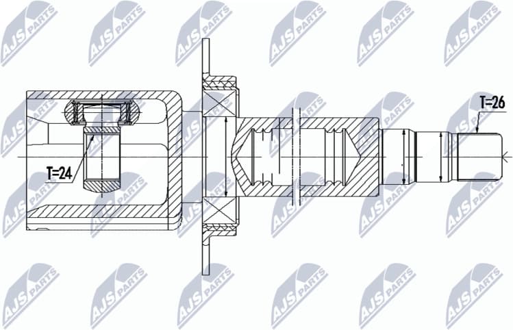 Joint Kit, drive shaft NPW-VV-091