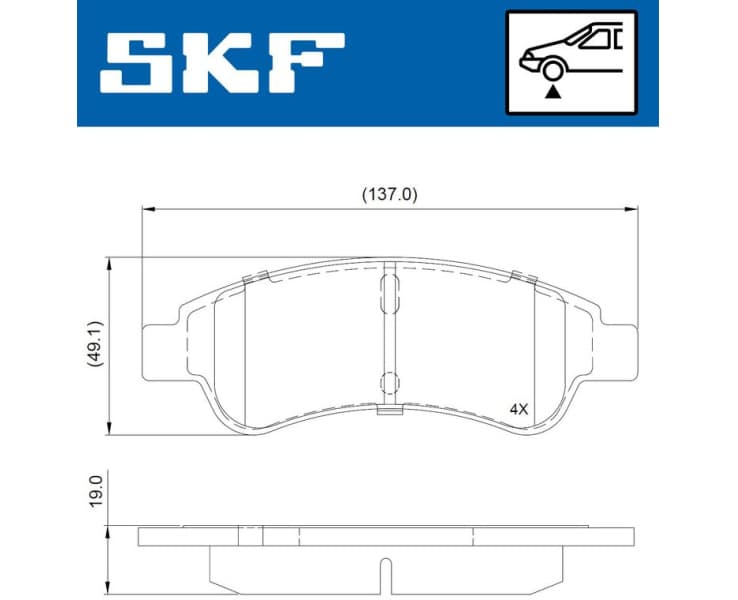 Brake Pad Set, disc brake VKBP80648
