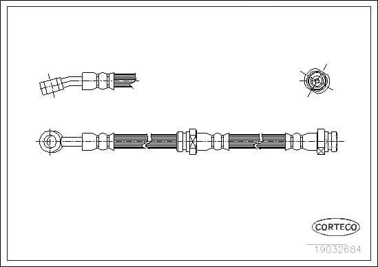 Brake Hose 19032684 - image 2