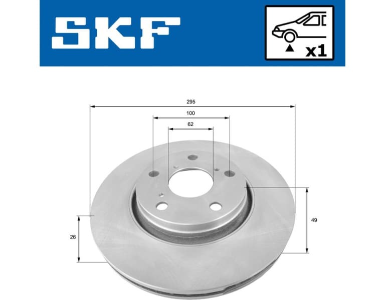 Brake Disc VKBD80078V1 - image 2