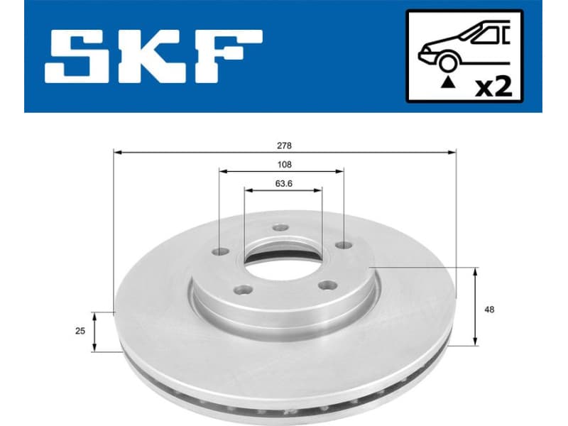 Brake Disc VKBD80103V2 - image 2