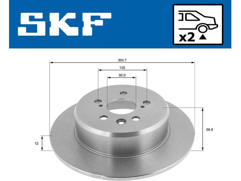Brake Disc VKBD90069S2 - image 2