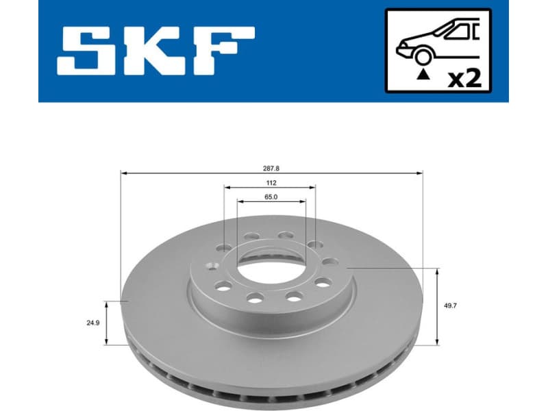 Brake Disc VKBD80005V2 - image 2