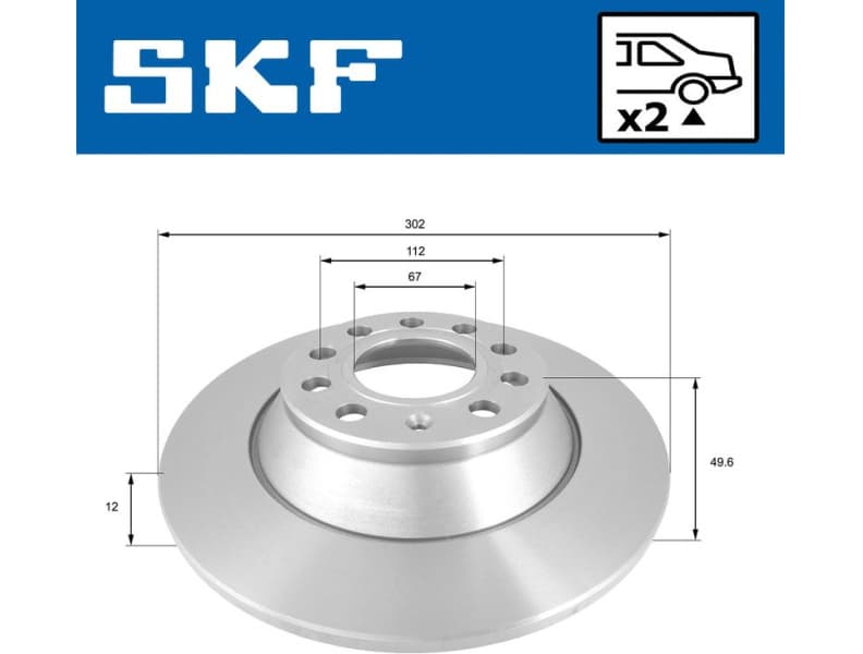 Brake Disc VKBD90209S2 - image 2