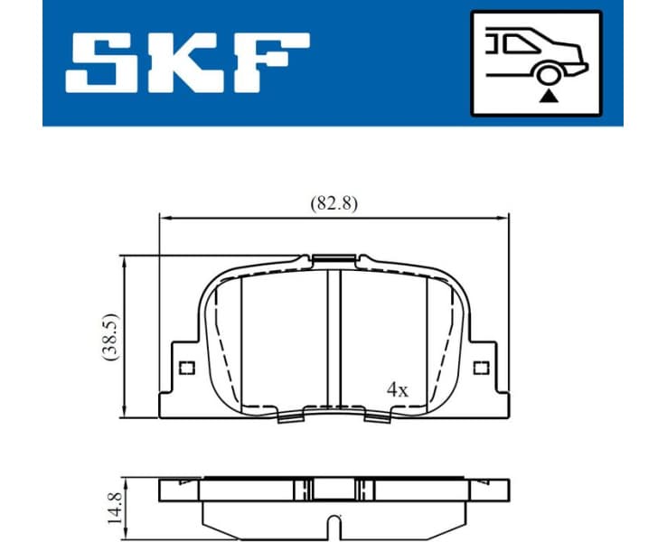 Brake pads rear VKBP 90658 - image 2