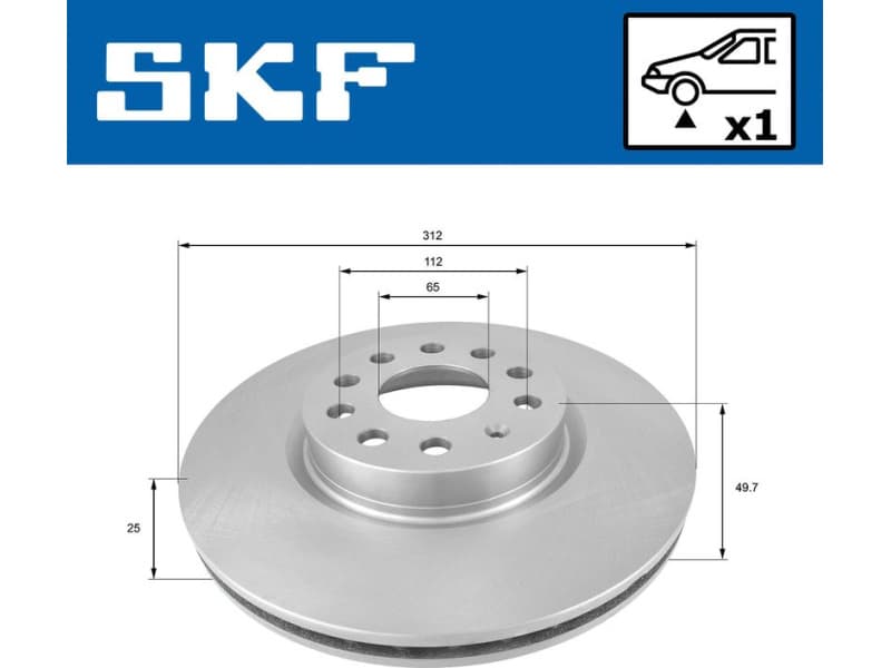 Brake Disc VKBD80006V1 - image 2