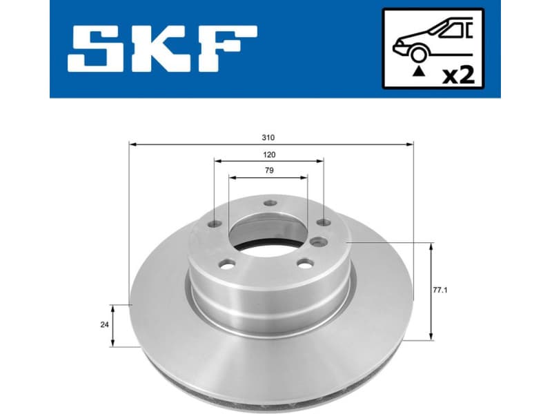 Brake Disc VKBD80196V2 - image 2