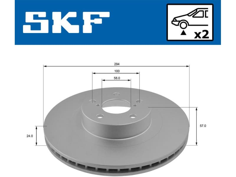 Brake Disc VKBD80153V2 - image 2