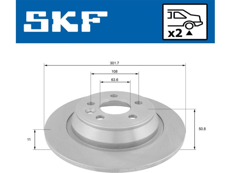 Brake Disc VKBD90132S2 - image 2