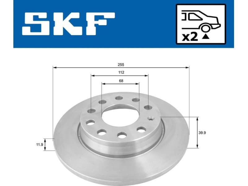 Brake Disc VKBD90266S2 - image 2