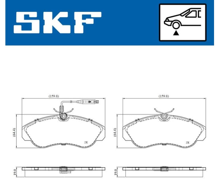 Brake Pad Set, disc brake VKBP81030E - image 2