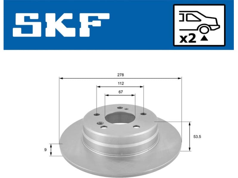 Brake Disc VKBD90088S2 - image 2