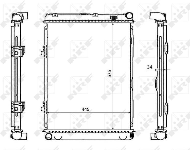 Radiator, engine cooling EASY FIT 53865