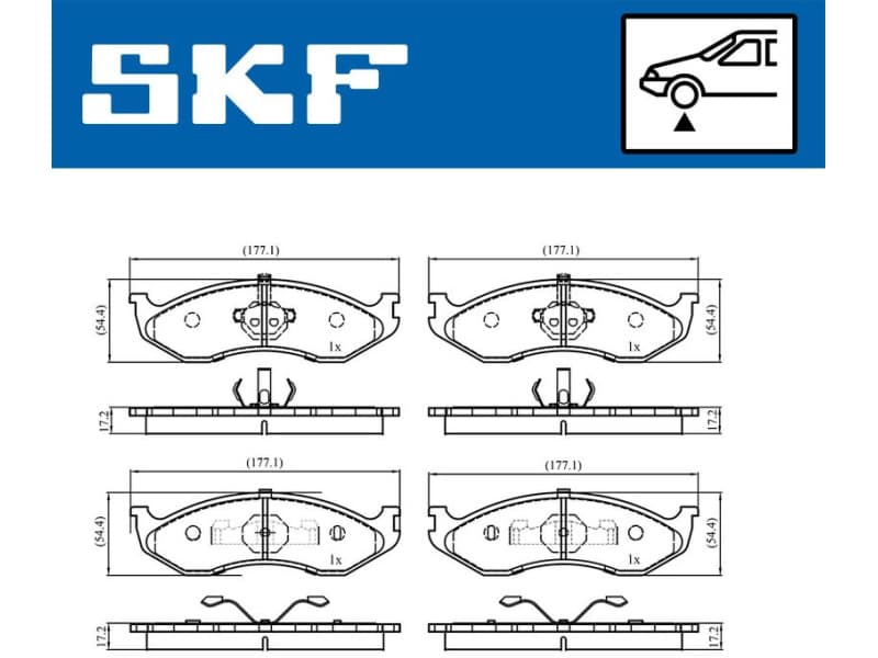 Brake Pad Set, disc brake VKBP80741 - image 2