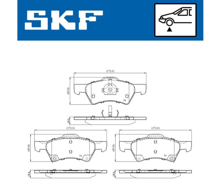 Brake Pad Set, disc brake VKBP81079A - image 2