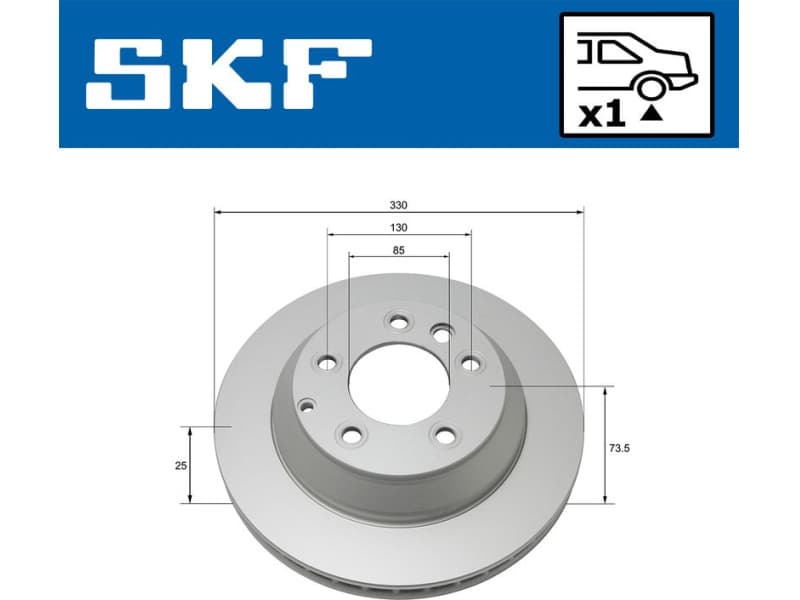 Brake Disc VKBD90136V1 - image 2