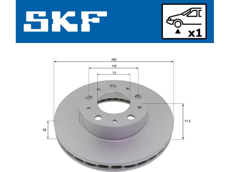 Brake Disc VKBD80139V1 - image 2