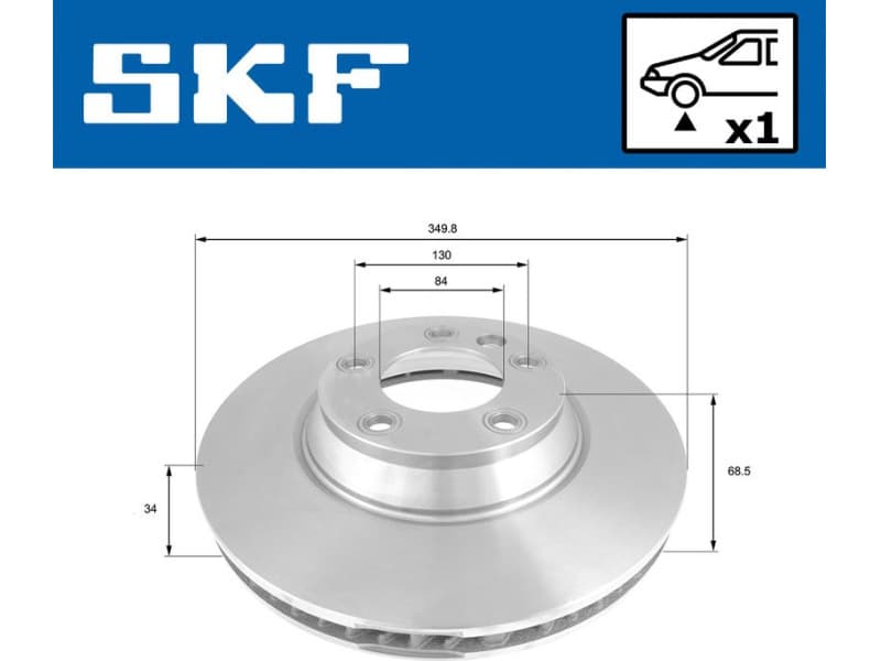 Brake Disc VKBD80284V1 - image 2