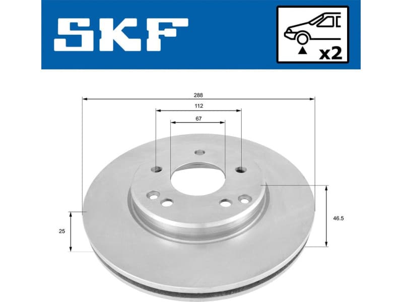 Brake Disc VKBD80020V2 - image 2