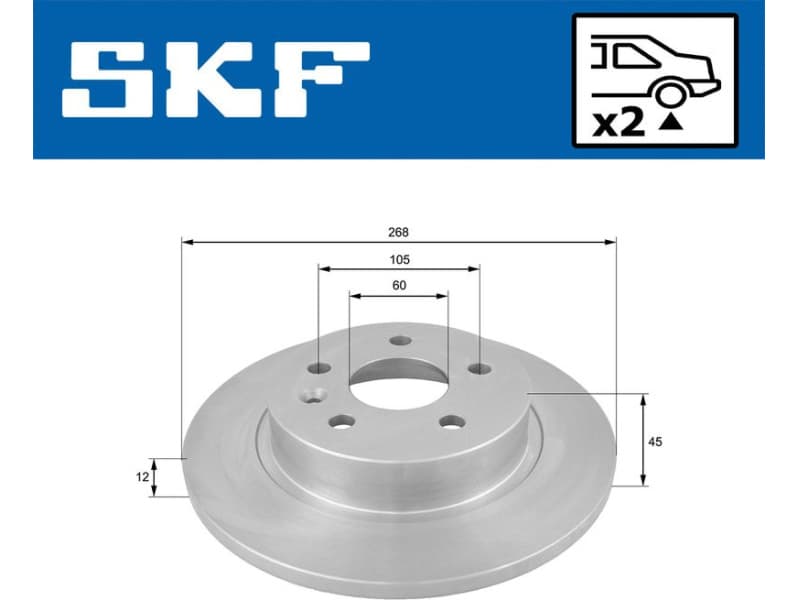 Brake Disc VKBD90298S2 - image 2