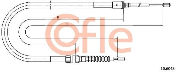 Cable Pull, parking brake 92.10.6045