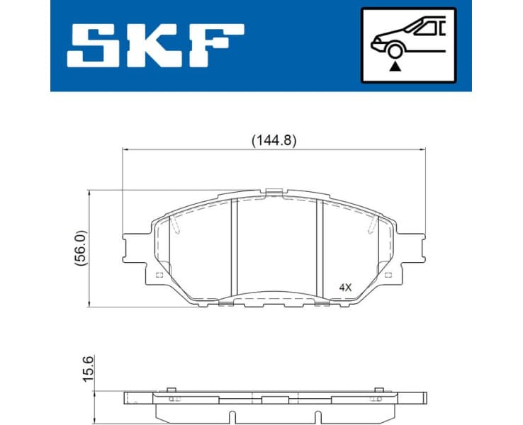 Brake Pad Set, disc brake VKBP80976 - image 2