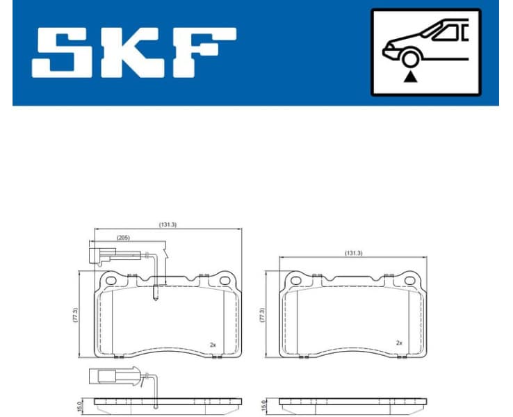 Brake Pad Set, disc brake VKBP80748E - image 2