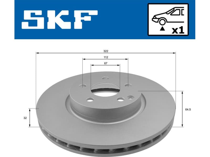 Brake Disc VKBD80257V1 - image 2