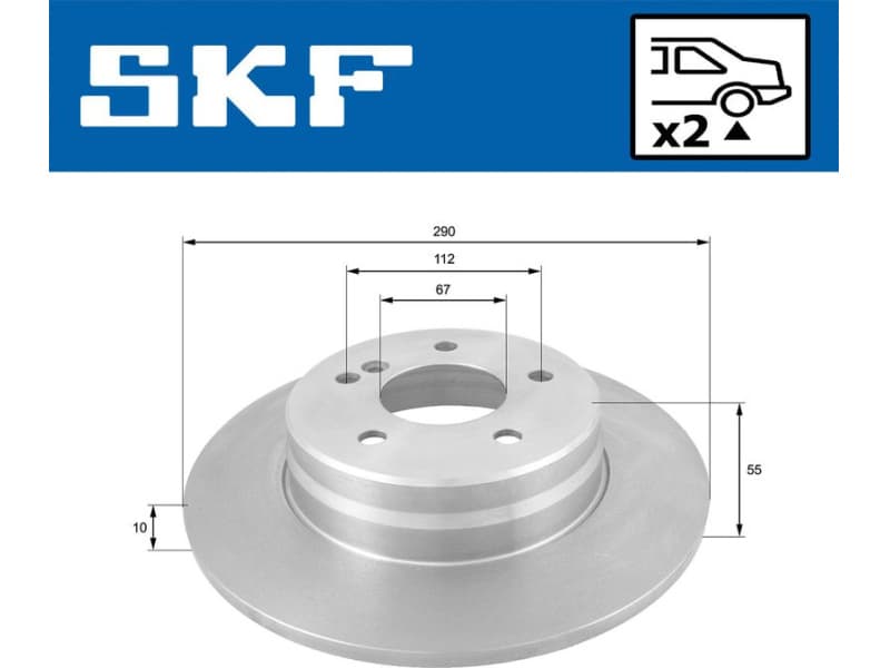 Brake Disc VKBD90151S2 - image 2