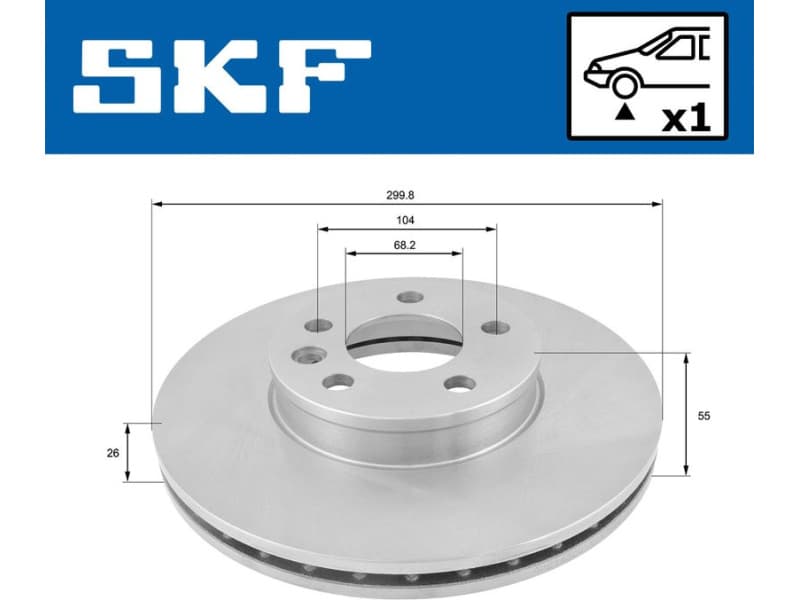 Brake Disc VKBD80322V1 - image 2