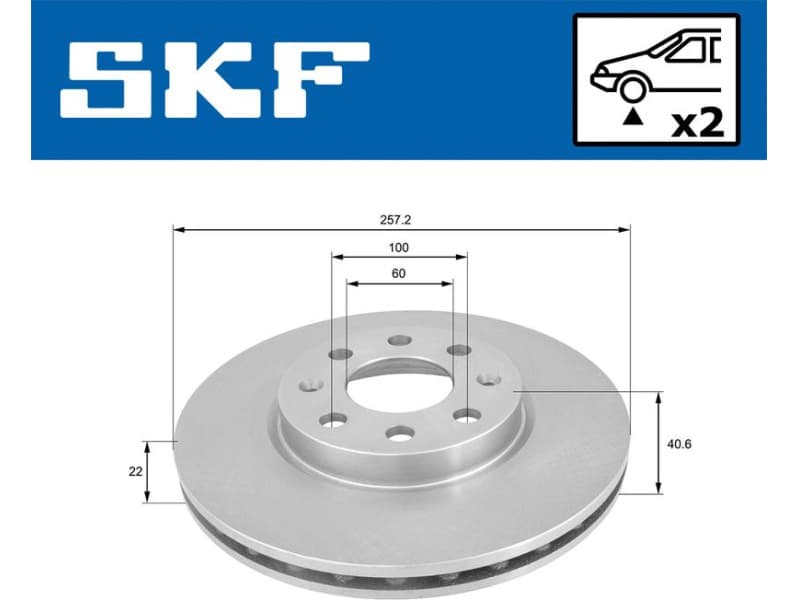 Brake Disc VKBD80038V2 - image 2