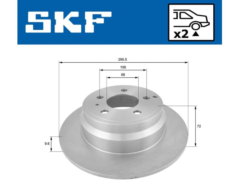 Brake Disc VKBD90291S2 - image 2