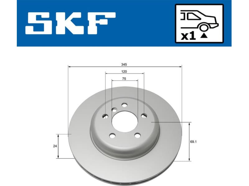 Brake Disc VKBD90162V1 - image 2