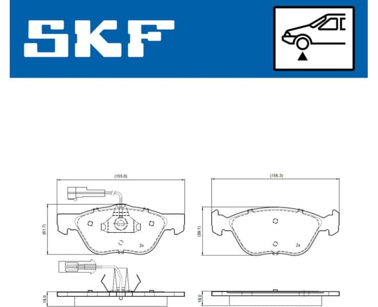 Brake Pad Set, disc brake VKBP80785E - image 2