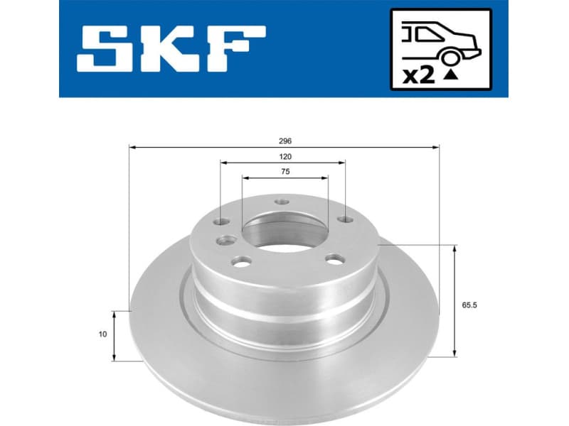 Brake Disc VKBD90237S2 - image 2
