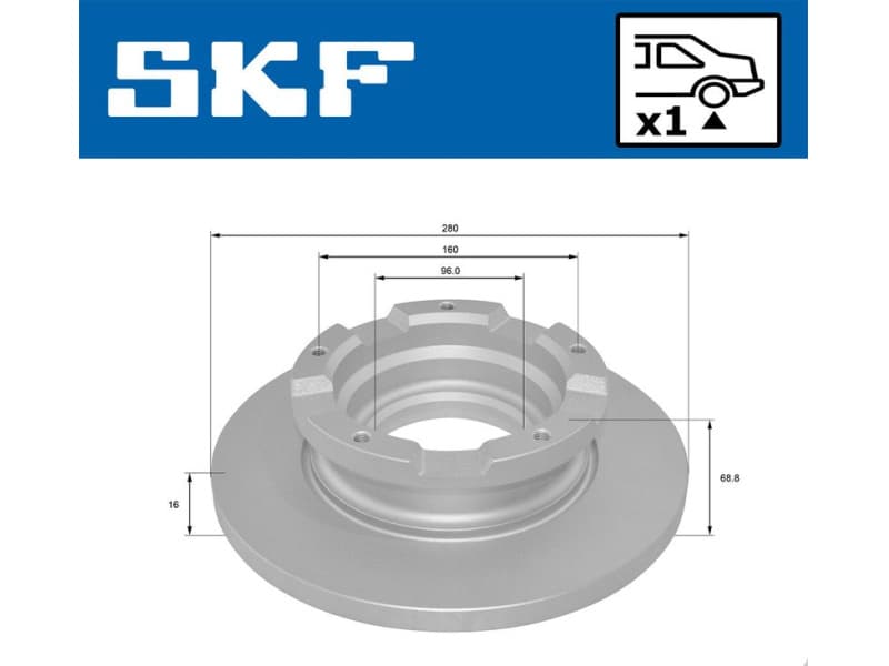 Brake Disc VKBD90045S1 - image 2