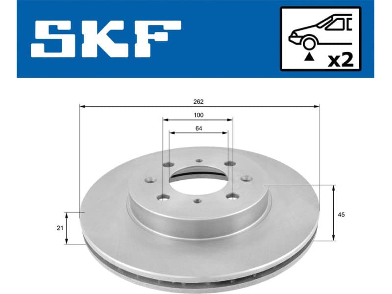 Brake Disc VKBD80215V2 - image 2