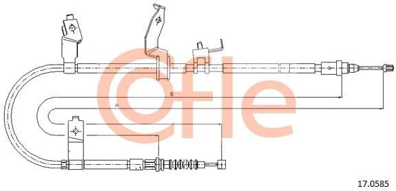 Cable Pull, parking brake 92.17.0585