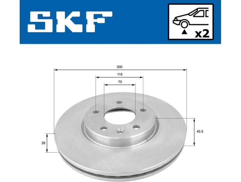 Brake Disc VKBD80194V2 - image 2