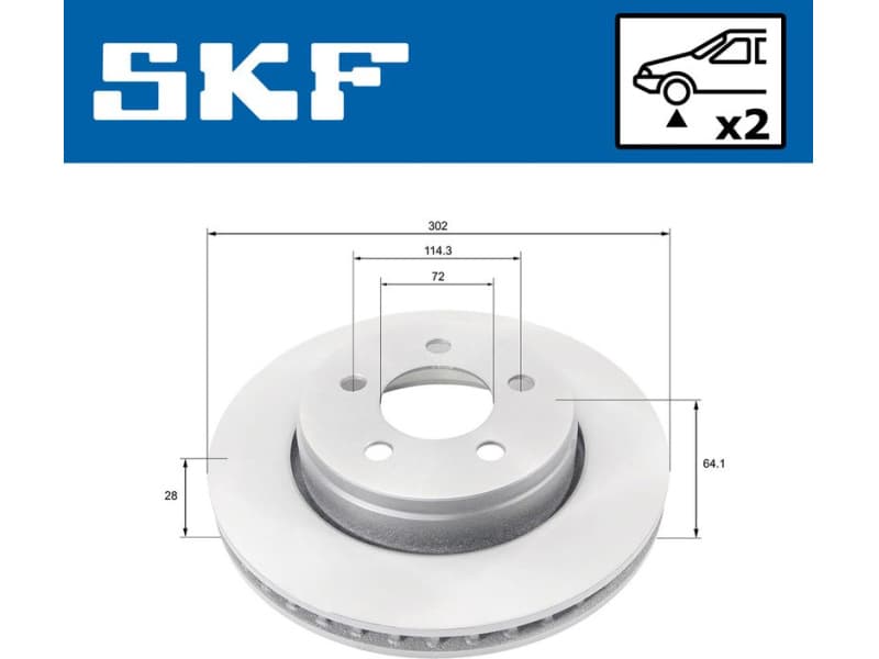 Brake Disc VKBD80313V2 - image 2