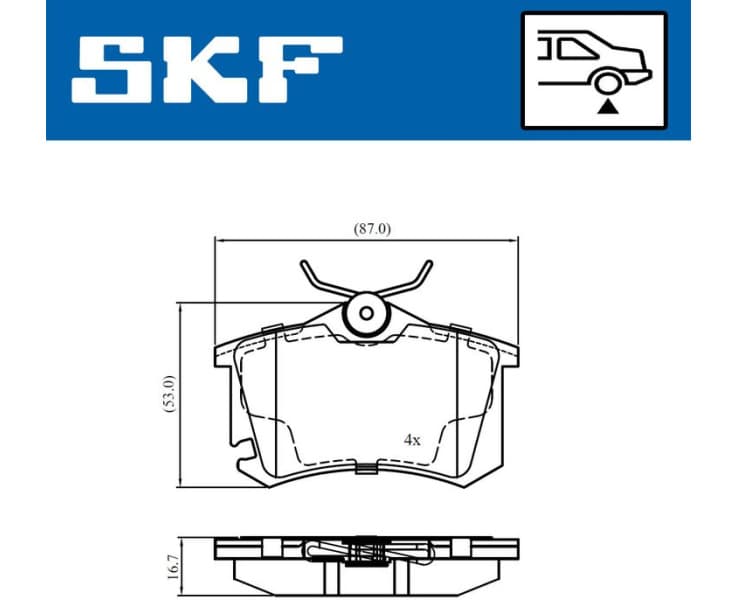 Brake Pad Set, disc brake VKBP90694 - image 2