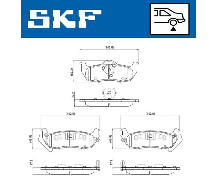 Brake Pad Set, disc brake VKBP90824A - image 2