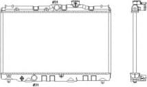 Radiator, engine cooling 53399