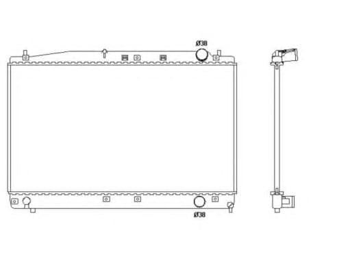 Radiator, engine cooling 53466