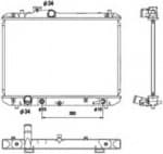 Radiator, engine cooling 53578