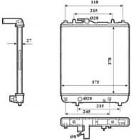 Radiator, engine cooling 53825