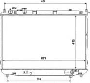 Radiator, engine cooling 53847